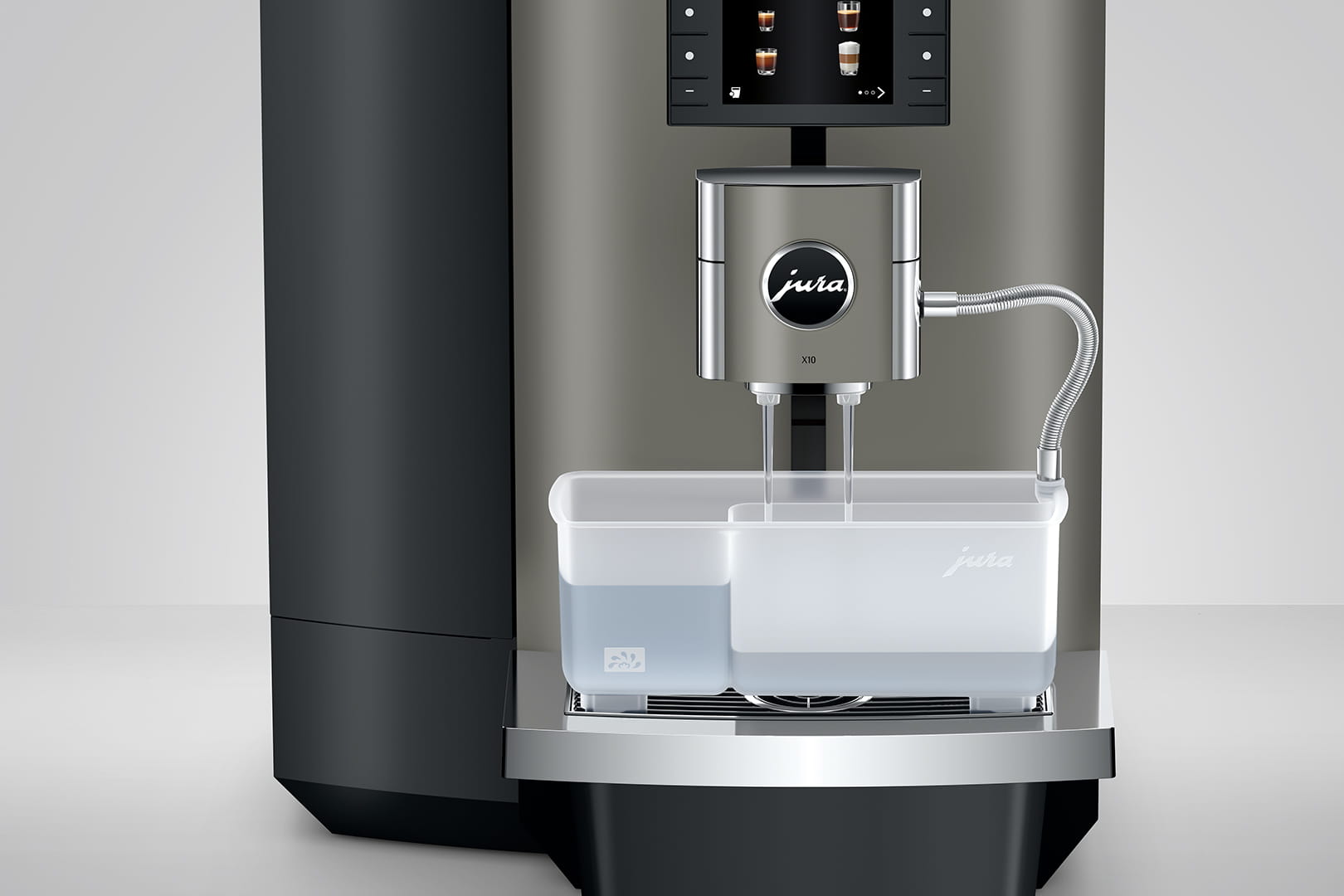 JURA X10 Dark Inox Espresso Machine